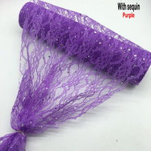 Load image into Gallery viewer, Lace Roll Organza Spool Fabric Ribbon 30*910cm Netting Fabric DIY Wedding Event Party Chair Sash Bow Table Runner Decoration

