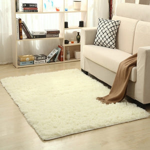 จัดส่งฟรี 80x120 ซม.หนาผ้าไหมล้างผม Non-SLIP ห้องนั่งเล่นพรมพรมกาแฟตารางผ้าห่มห้องนอน YOGA MAT